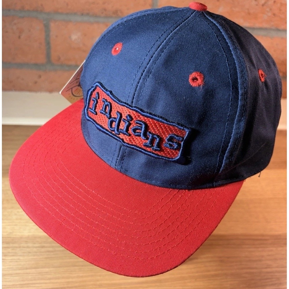 Vintage Cleveland Indians Script Snapback Cap/Hat MLB Genuine Merchandise